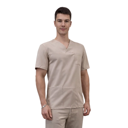 Bluza medyczna kasak beżowa  Stretch roz. M